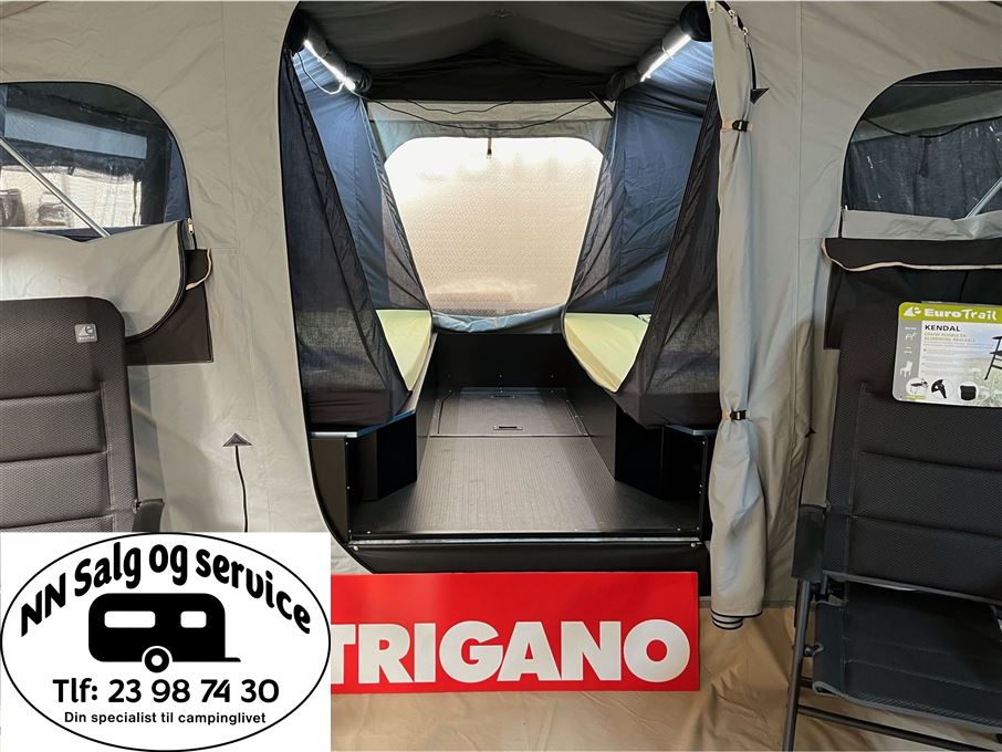 Trigano Galleon MED ANNEKS, SOLSEJL OG FRONTBOKS SIDSTE I DK, I GRÅ FARVER